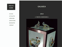 Tablet Screenshot of galerie-galaxea.com